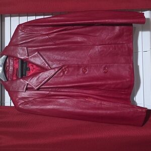 Wilsons Leather Vibrant Red Outerwear